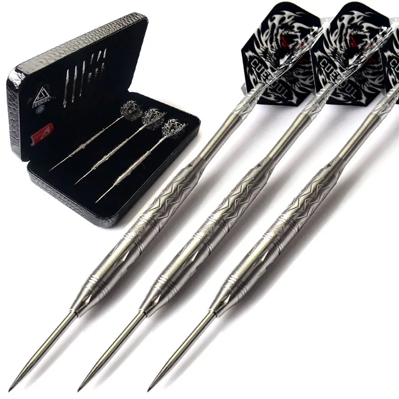 CUESOUL Fighting-Soul 95% Tungsten Conversation Steel Tip Darts With Luxury Cue Case-22g