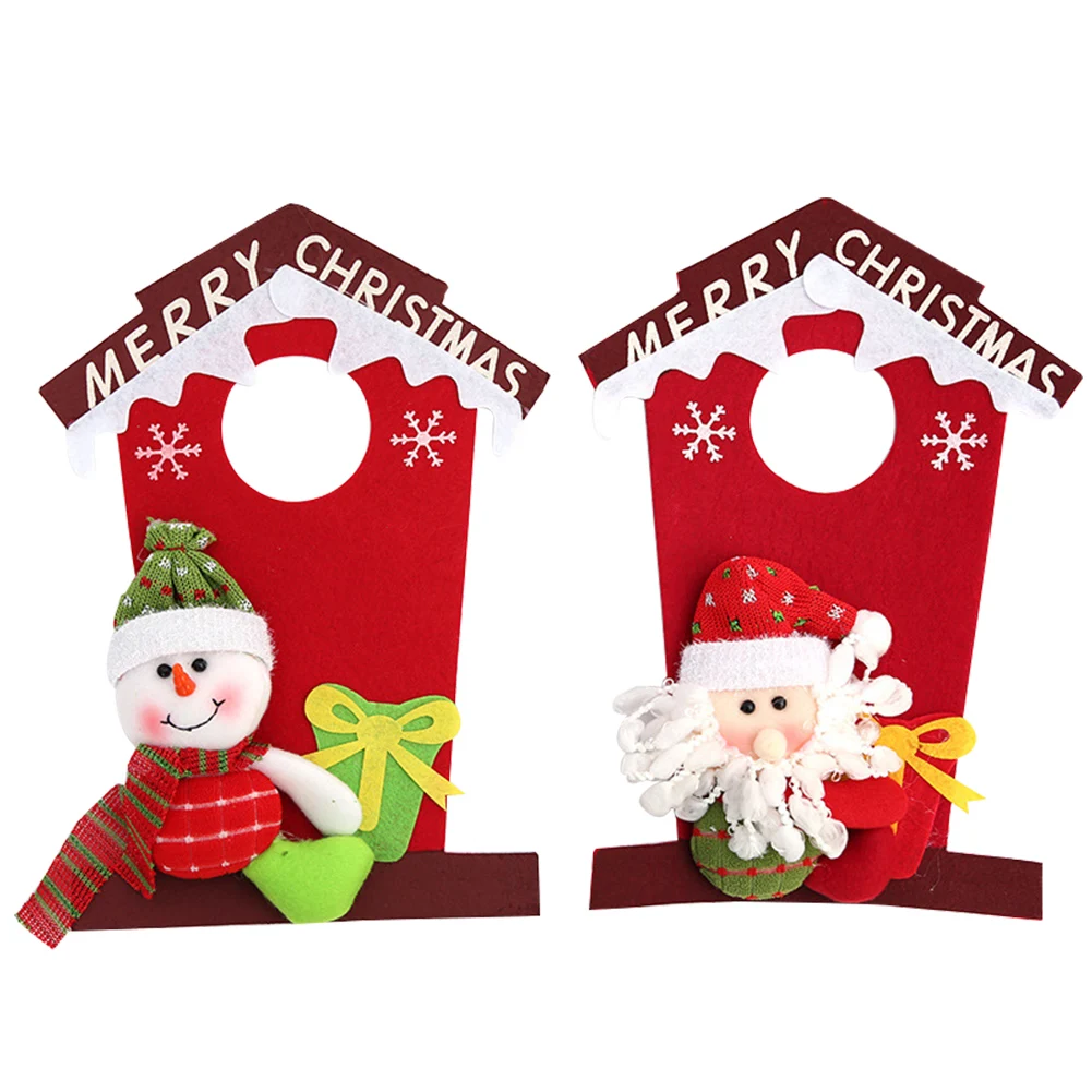 

Christmas Decorations Santa Claus Snowman Reindeer Window Door Door Hanging Ornaments Xmas Gifts Holiday