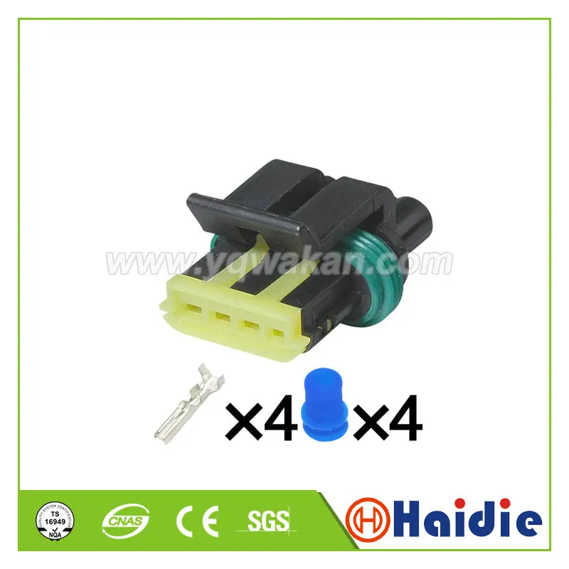 

Free shipping 2sets 4pin auto housing plug electric wire harness waterproof connector