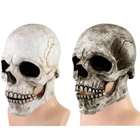 full skull mask mouth moving skull movable mouth skull haunted house decoration horror ornaments skull