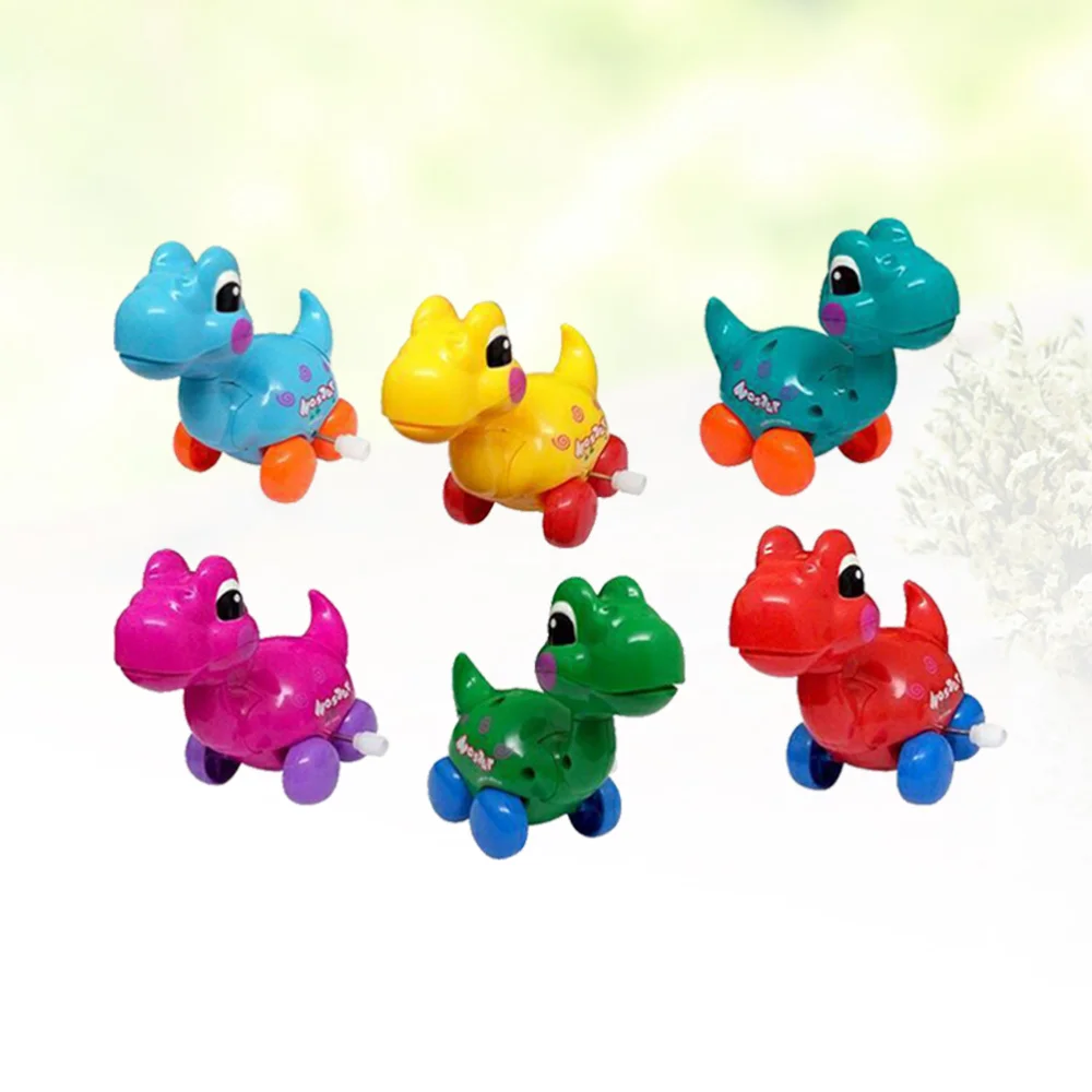 

6pcs Wind-up Cartoon Funny Clockwork for Kids Children (Random Color)