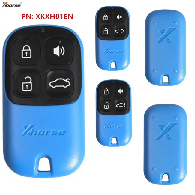 Keyecu 5 шт./лот синий цвет XKXH01EN Xhorse универсальный ключ дистанционного управления 4 кнопки для VVDI ключ инструмент