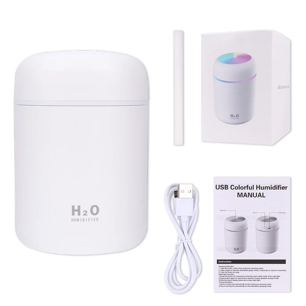 

Ультразвуковой увлажнитель воздуха для ароматерапии, 300 мл