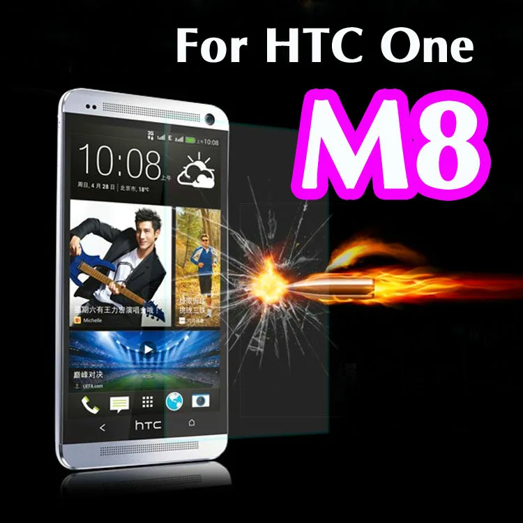 

0.3mm 2.5D 9H Tempered Glass Screen Protector Protective Film On The For HTC One M8 M8s Guard pelicula de vidro