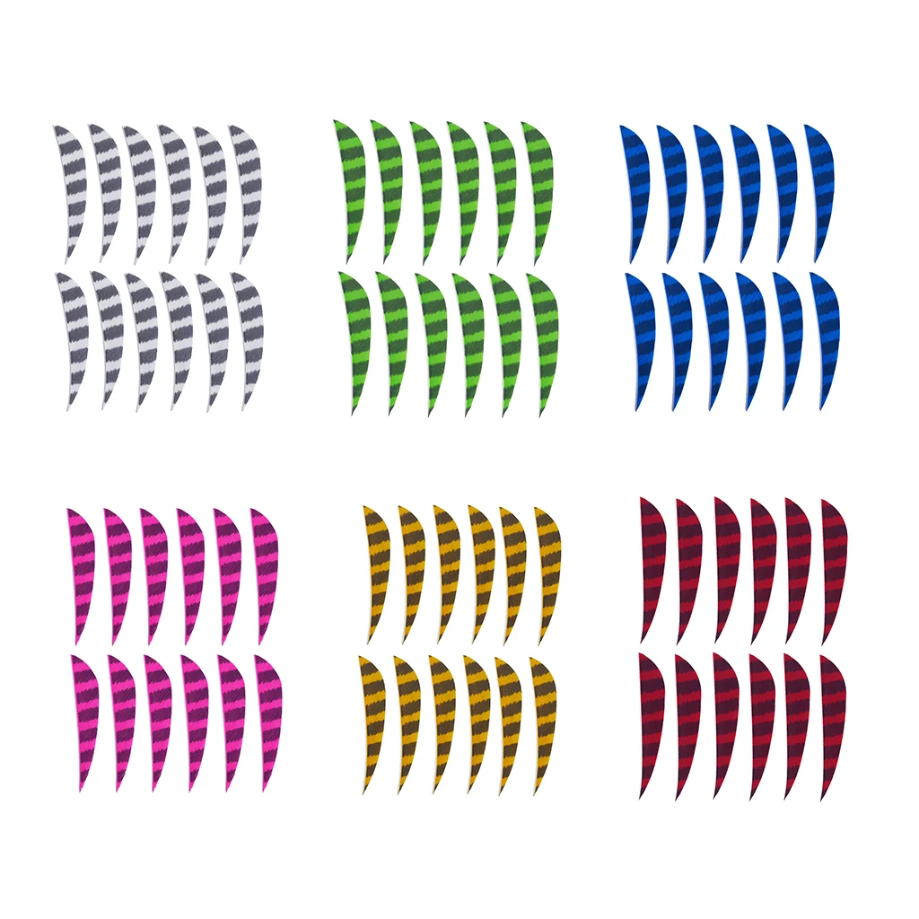 

3 дюйма 12 шт натуральный стрелка перья-стрельба из лука лопасти-стрелки перья-Охота