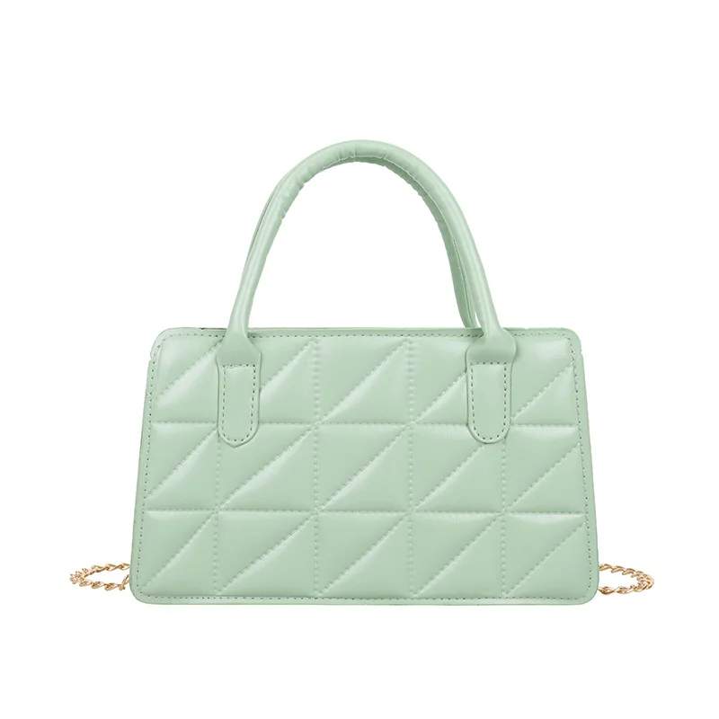 

2021 Ladies Fashion 100 Simple Shoulder Bag Slanted Pure Casual Single Grid