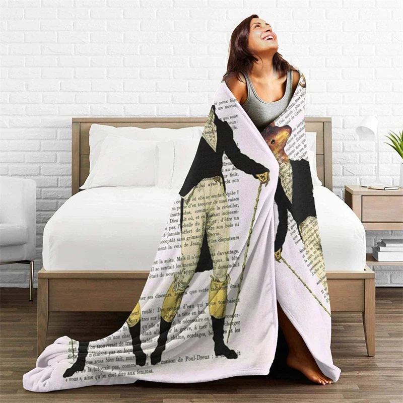 

Vintage Deer Mustard Throw Blanket 3D Print On Demand Sherpa Super Comfortable For Sofa Thin Quilt Air Conditioning Travel