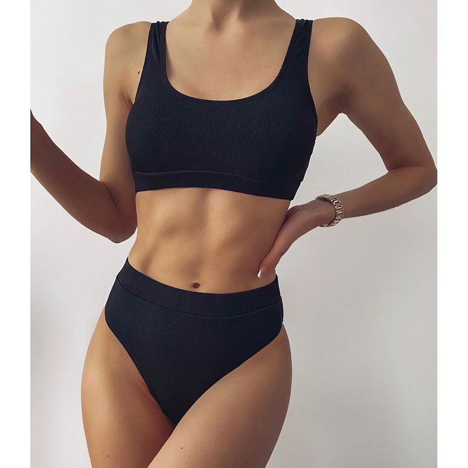 

bikinis 2021 female Brazilian swimsuit waist high bikini set women's swimsuit summer beach wear