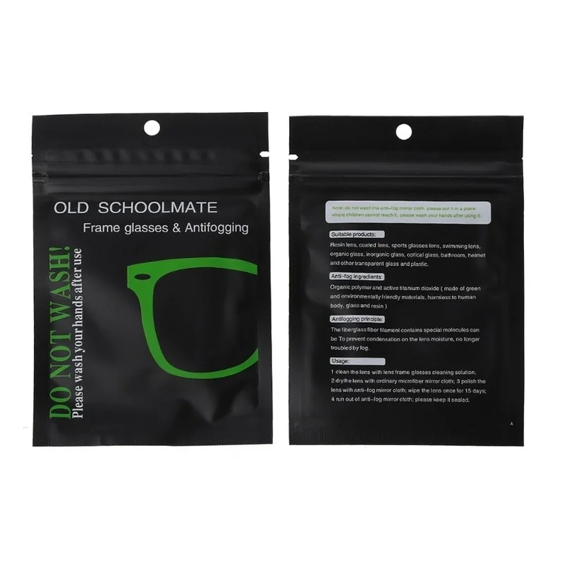 

10pcs Reusable Anti-Fog Wipes Glasses Pre-moistened Antifog Lens Cloth Defogger Eyeglass Wipe Prevent Fogging for Glass Mirror