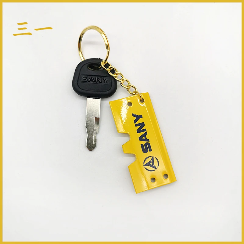 

Free shipping for excavator Hitachi kobelco hitachi Komatsu Sany cab decoration key chain plate small bucket accessories