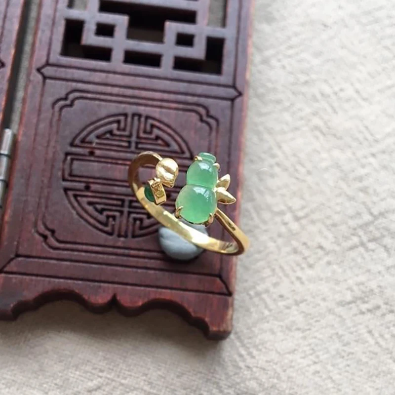 

Новый продукт, натуральная Тыква из халцедона, круглое яйцо, лапша, регулируемое кольцо, блестящее роскошное женское ювелирное изделие