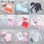 Детский купальник с длинными рукавами для девочек, UPF50 +, купальный костюм с защитой от УФ-лучей, купальный костюм для девочек, детский солнцезащитный крем с героями мультфильмов, пляжная одежда для малышей