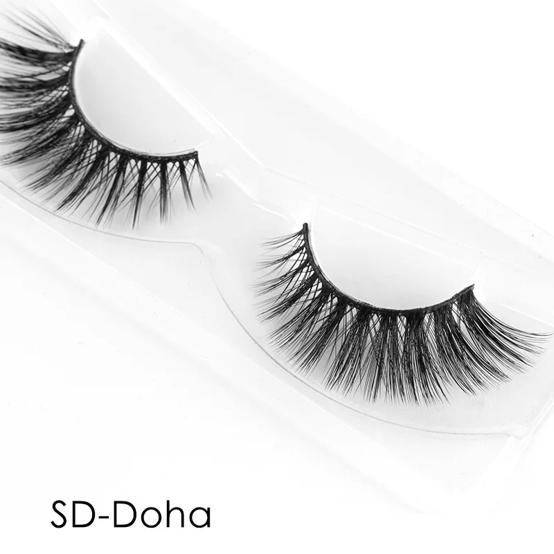 Густые натуральные накладные ресницы ручной работы имитация норки 3D мягкое