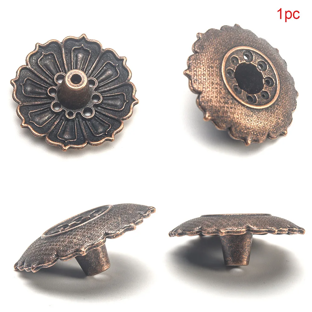 Lotus Bronze 9 отверстий тарелка-кадило для конусной горелки держатель для благовоний медный держатель для благовоний с 9 отверстиями медная конусная статуя