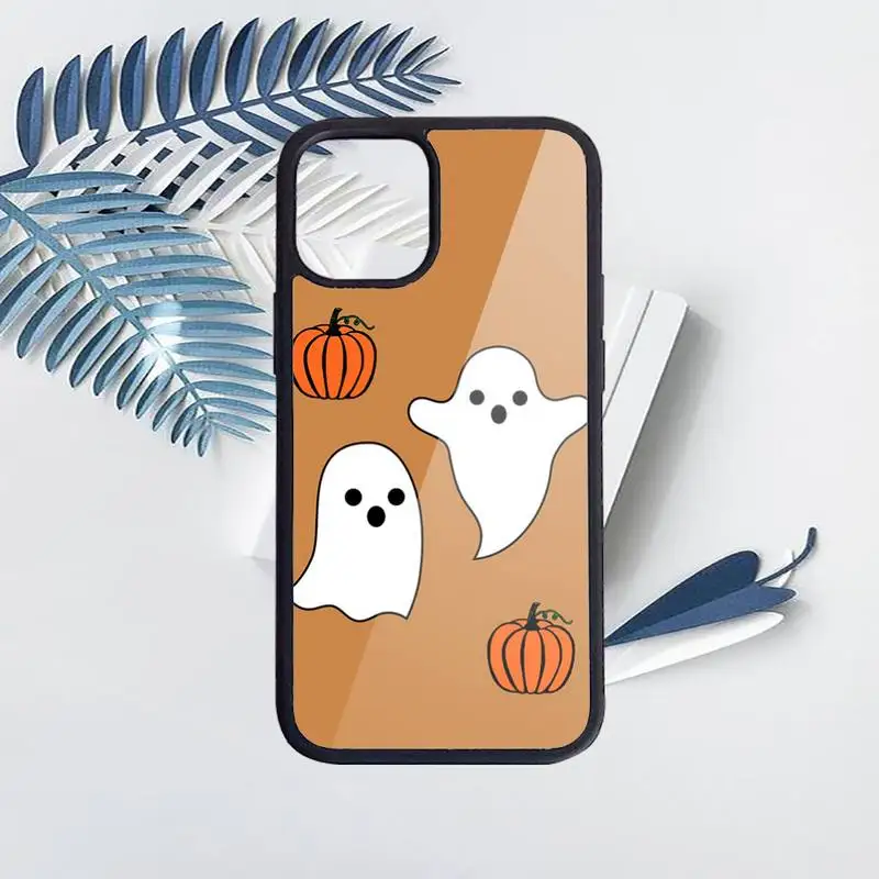 

ghost spooky cute pattern Phone Cases PC for iPhone 11 12 pro XS MAX 8 7 6 6S Plus X 5S SE 2020 XR Luxury brand shell funda