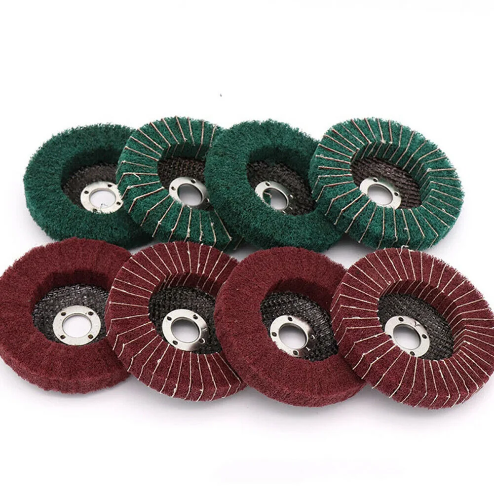 

5pcs 4'' 100mm Flap Wheel Polishing Sanding Discs Scouring Pads Abrasives Tool