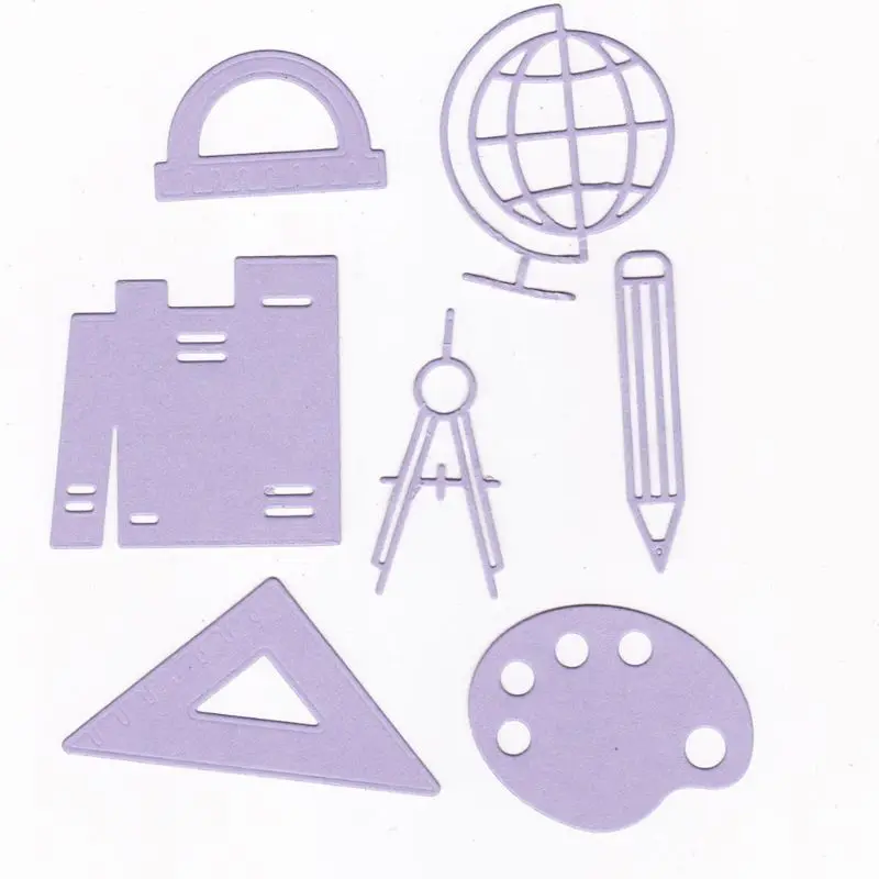 Треугольная линейка металлические Вырубные штампы фотообои карточки тиснение