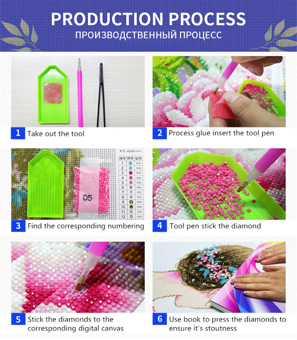 RAILONCH 5D DIY алмазная живопись Фламинго полная круглая Алмазная вышивка Животные