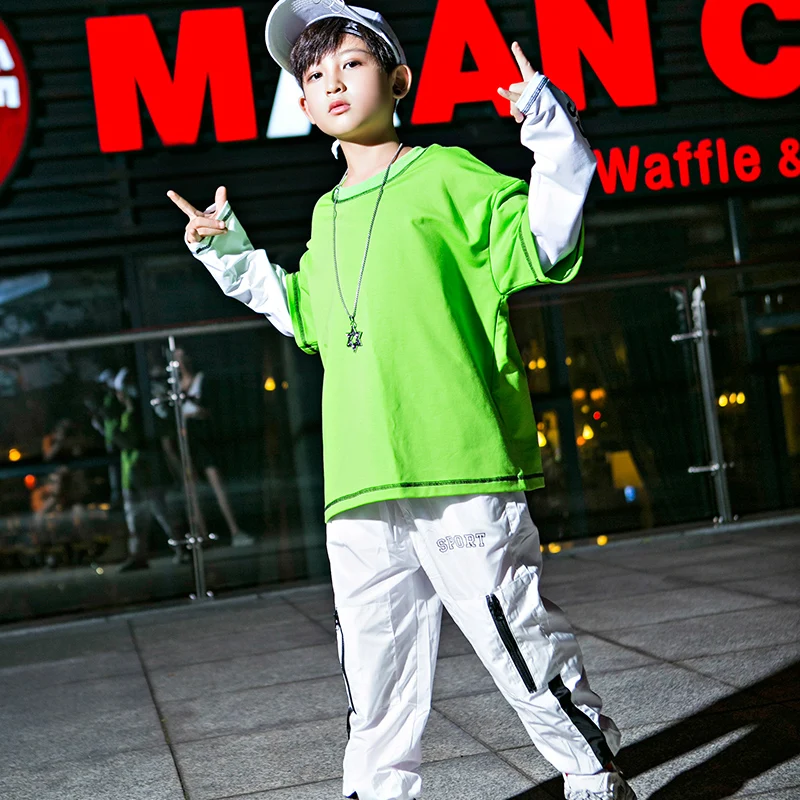 Костюмы для джазовых танцев мальчиков крутая одежда в стиле хип хоп рейв уличных