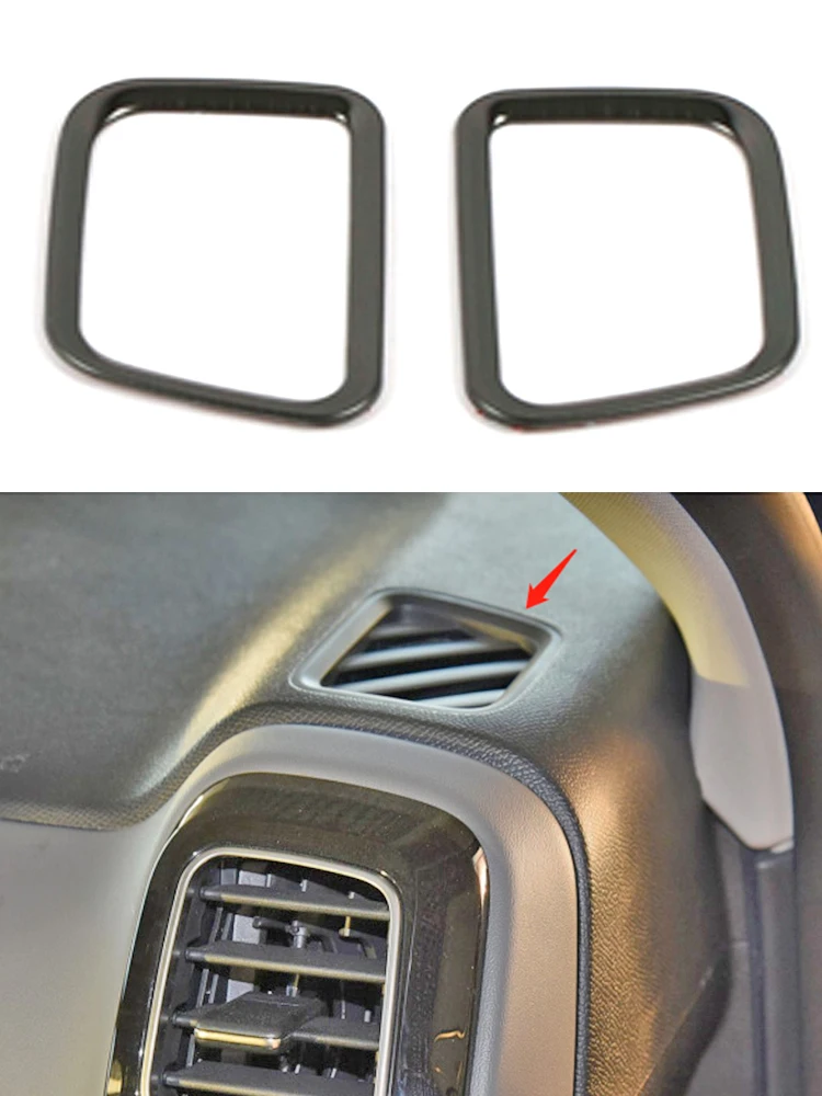 

Front Dashboard Air Outlet Vent Trim Cover Stickers For Citroen C5 Aircross 2017 2018 2019 Stainless Steel Interior Accessories