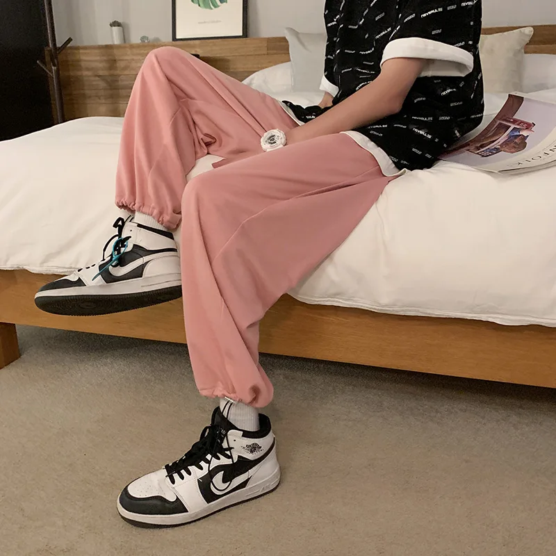 

New candy color neutral slacks sports pants in six colors