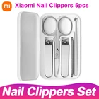 Ножницы для ногтей Xiaomi Mijia, набор из 5 шт., для маникюра и педикюра, инструменты для ногтей, 5 шт., Xiaomi, нержавеющая сталь, оригинал