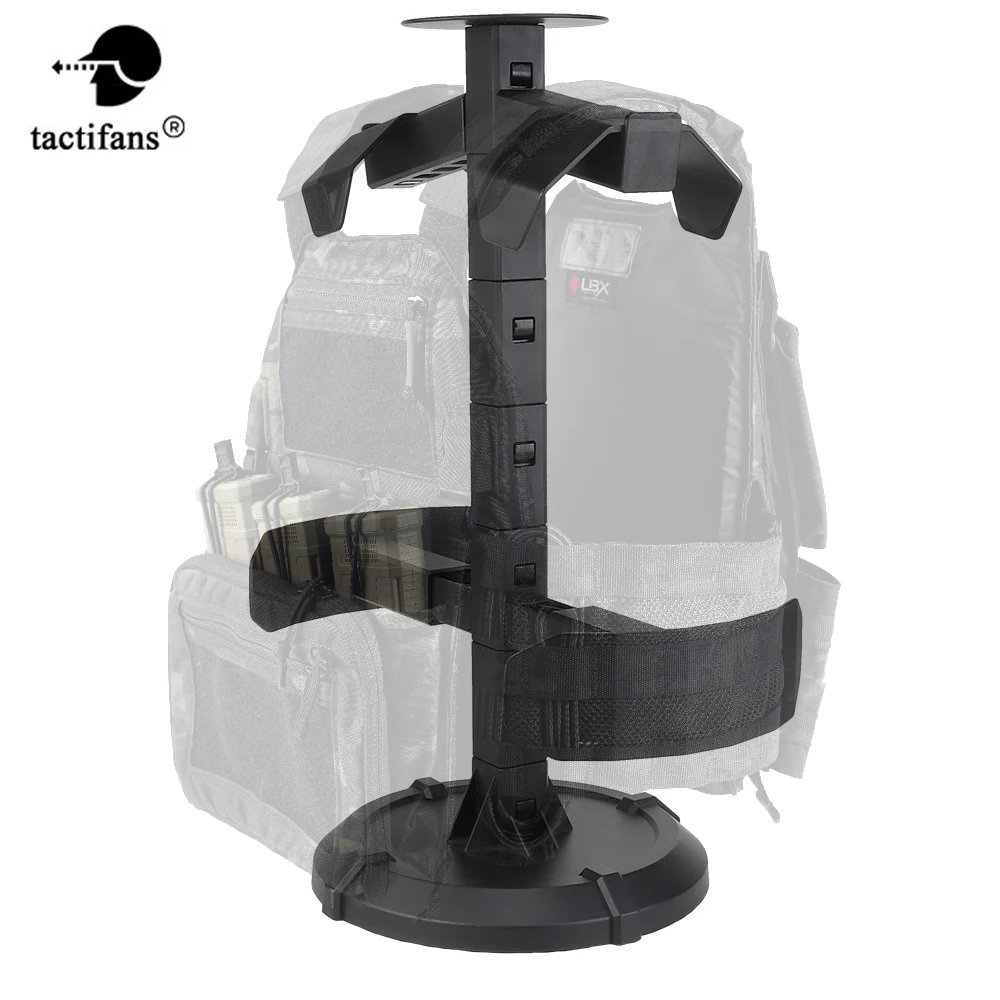 Tactical Modular Gear Stand Helmet Vest Belt Display Rack Heavy Duty Construction Armon Vest Holder Paintball Accessories