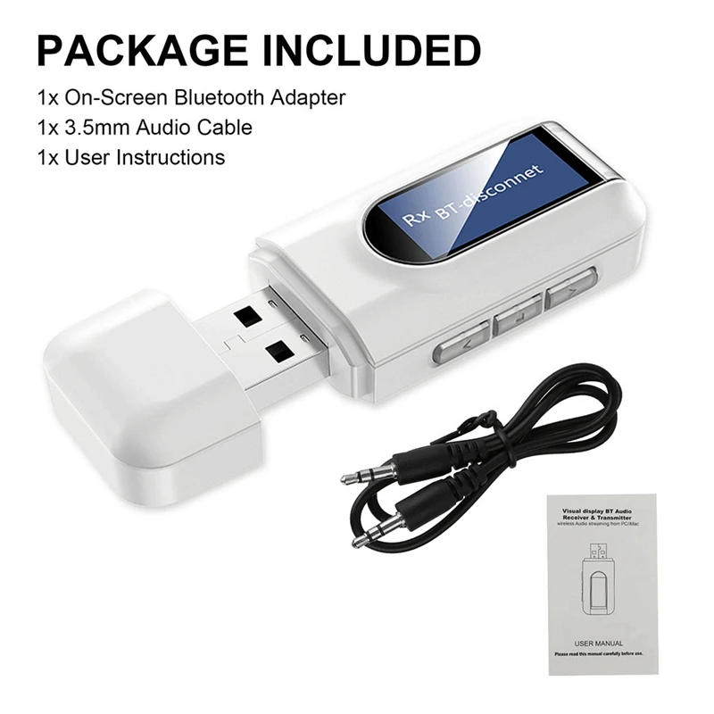 Bluetooth 5 0 приемник передатчика 2 в 1 беспроводной аудио 3 мм USB AUX адаптер |