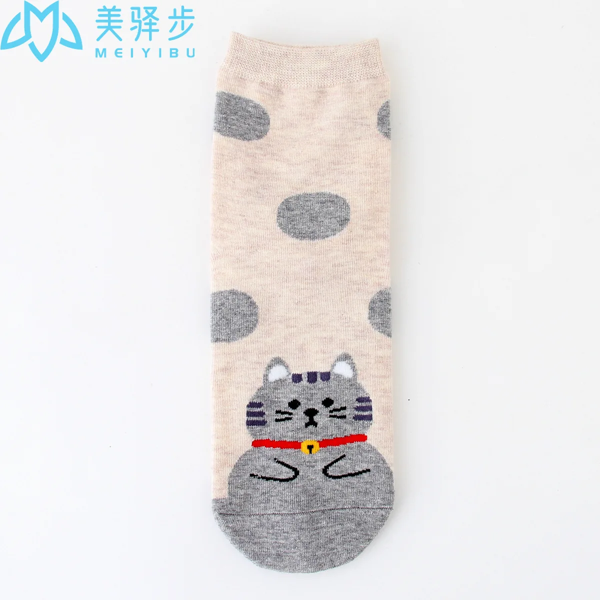 12 Pairs Per Set Dot Women's Socks Cute Cartoon Dog Puppy Socks Hot Sales Women's Socks.