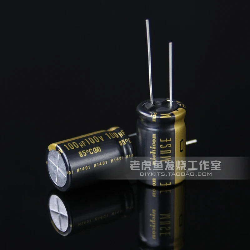6 шт. Новый NICHICON MUSE KZ 100 мкФ 100V 16X25MM 100V100UF Nichicon мкФ/100V 100UF100V PCM7.5|Аксессуары для