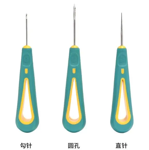 Шило для верхней обуви с пластиковой ручкой крючок отверстиями инструменты