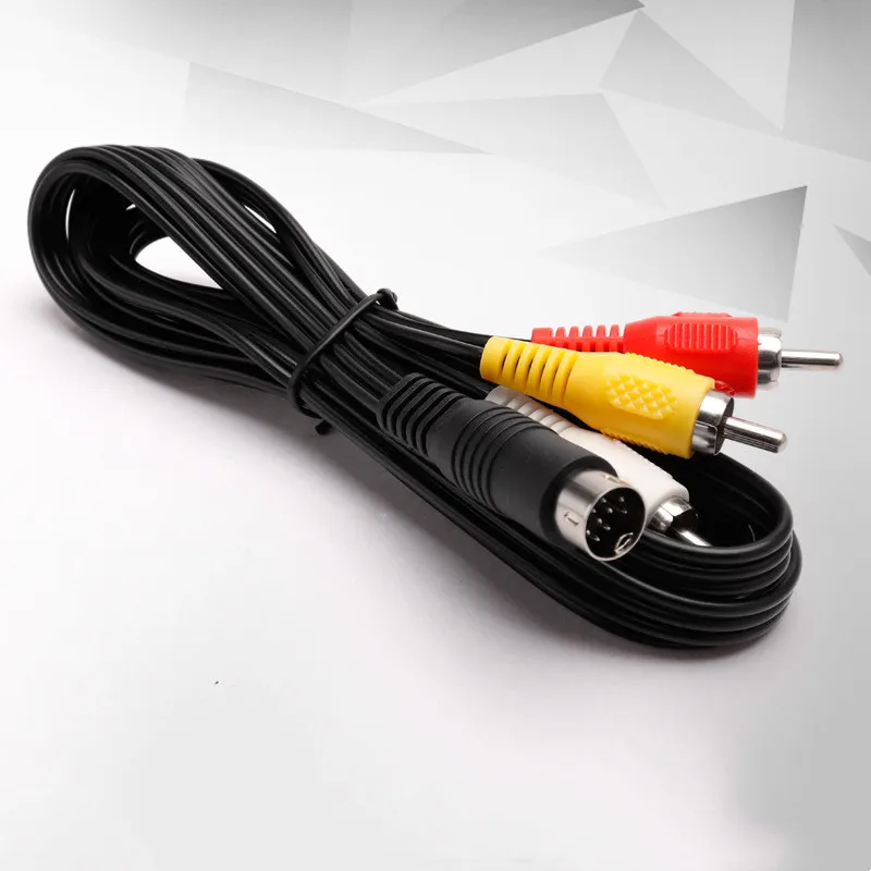 10 шт. 1 8 м 6 футов RCA композитный AV-кабель для SEGA Genesis 2 &amp 3 | Электроника