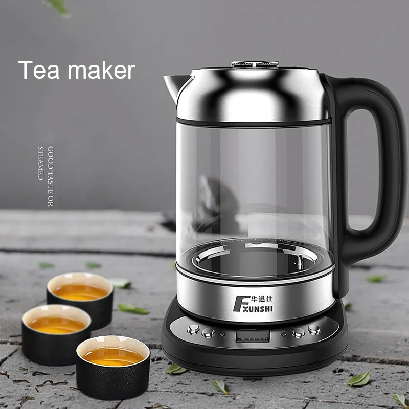 1.7L Household intelligent temperature regulation and heat preservation high borosilicate glass teapot kettle
