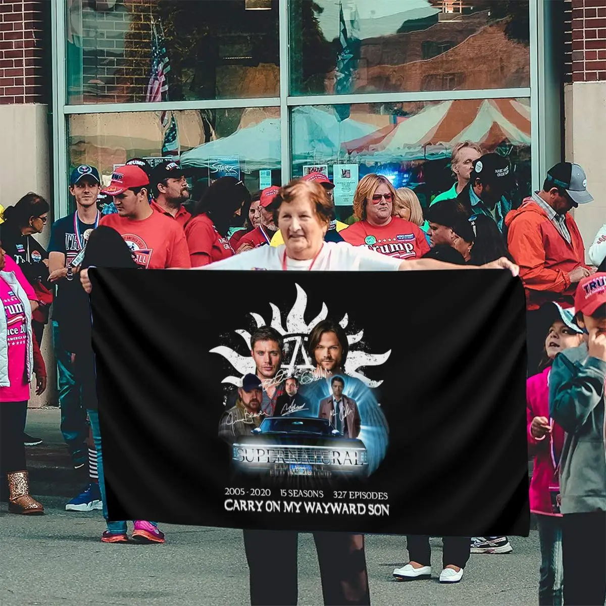 

Supernatural 20052020 15 Seasons Carry On My Wayward Son Women Brand New Designing Flag 2021