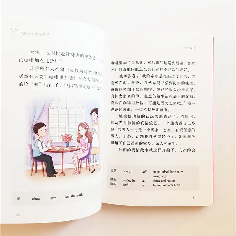 

8Pcs/set Stories of Chinese People's Lives Volume1 Chinese Reader Level HSK 4-6 Chinese Reading Book For Children Students Kids