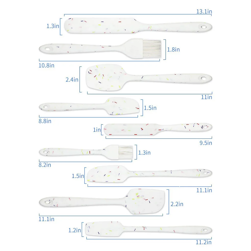 Силиконовая лопатка устойчивая к высоким температурам гибкая антипригарная