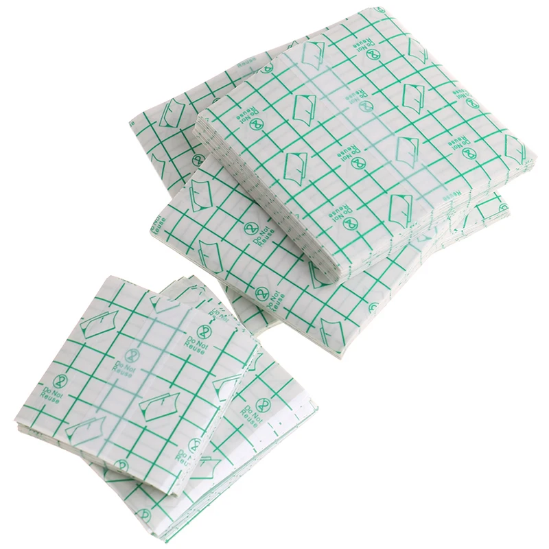 100Pcs Non-woven Tape Adhesive Plaster Breathable Patches Bandage First Aid Hypoallergenic Wound Dressing Fixation | Красота и