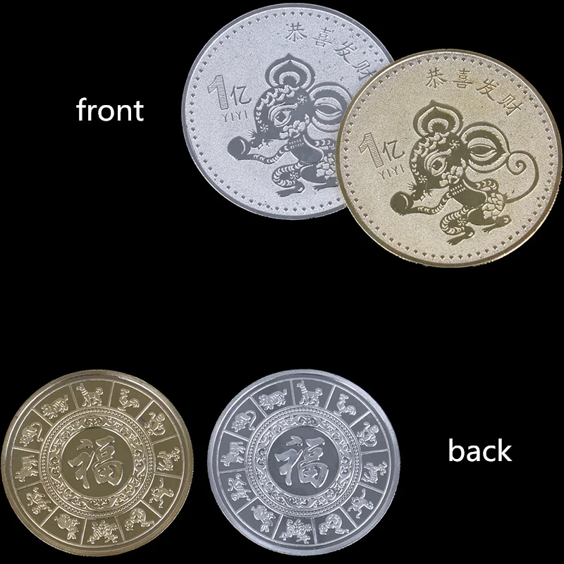 Подарок на Новый год мышь памятная монета крысы доставляет деньги монеты