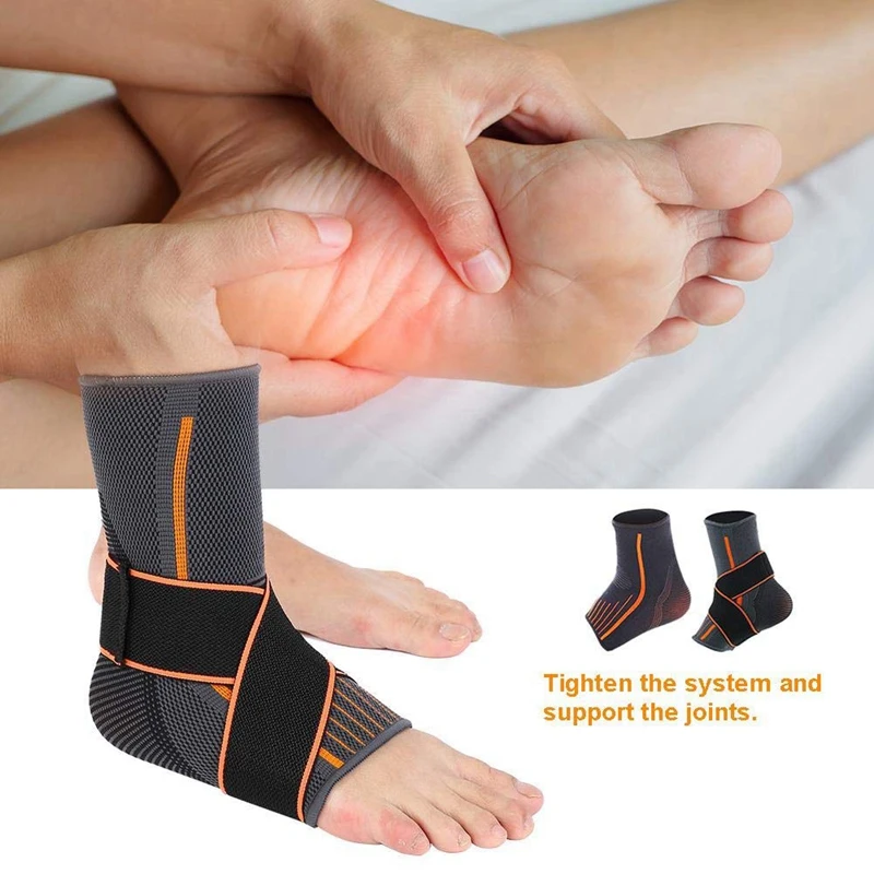 Ankle Braces Adjustable Compression Support Strong Brace Sports Protection | Спорт и развлечения