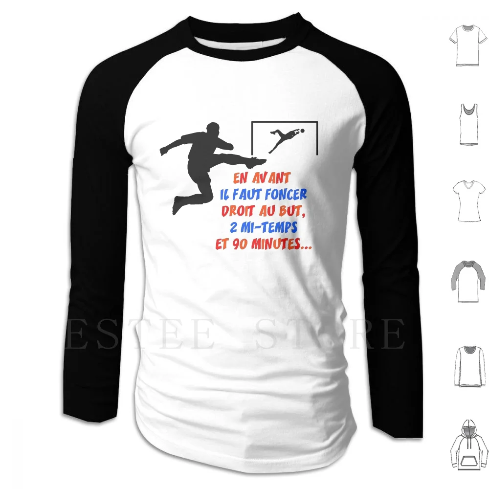 Вперед вам нужно идти прямо к голу футбол манга толстовки с длинным рукавом Олива