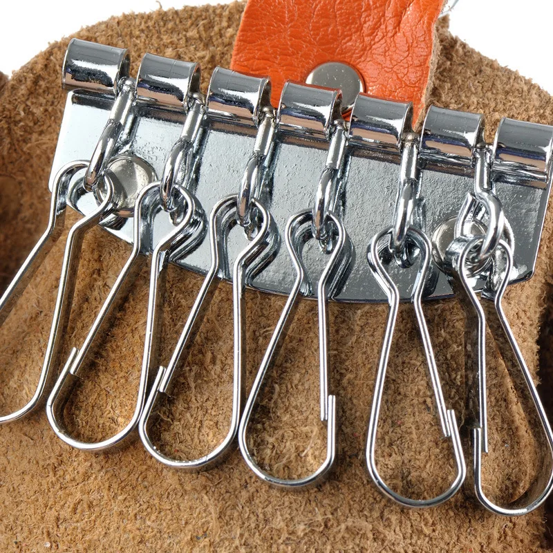 Модный автомобильный кошелек для ключей женщин и мужчин натуральная кожа