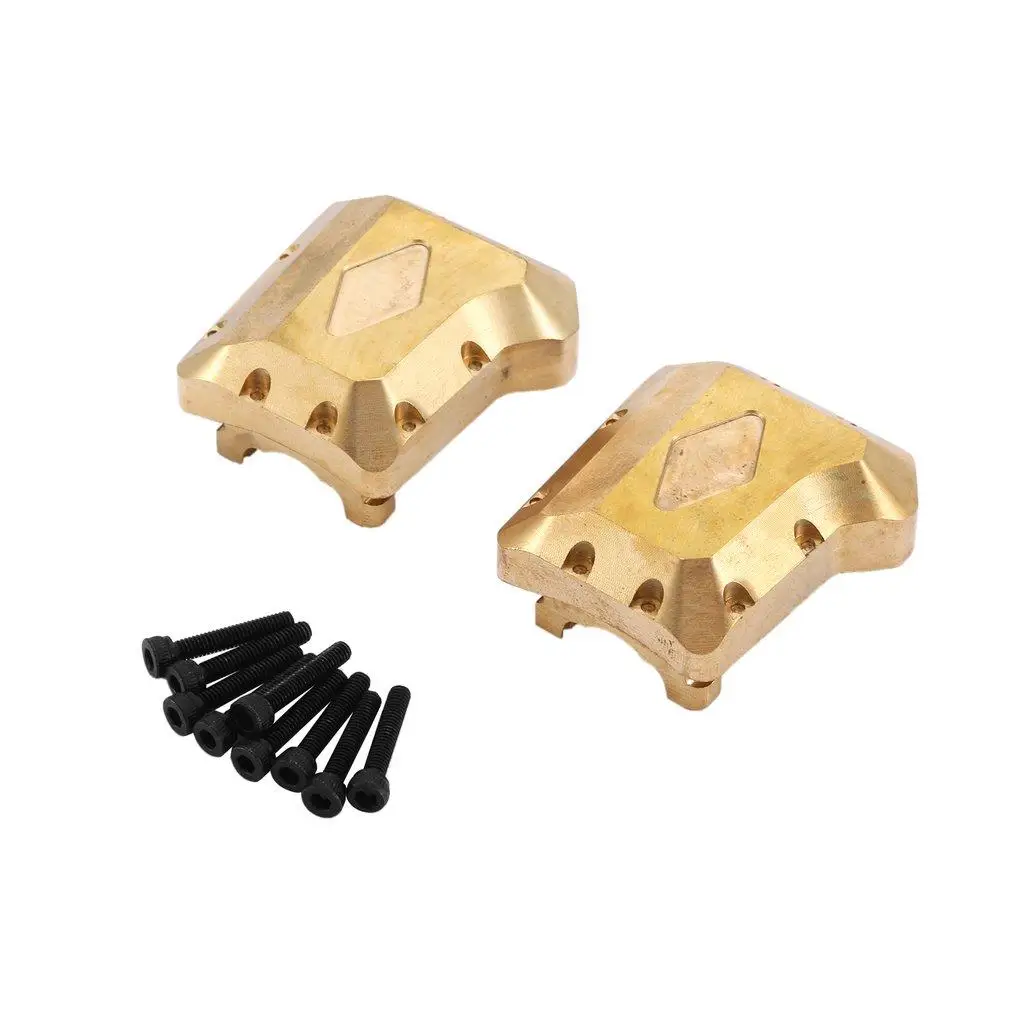 

2 шт, латунная Передняя зеркальная Крышка для 1/10 RC Crawler Car TRAXXAS Задний дифференциал моста 8280, обновленные детали