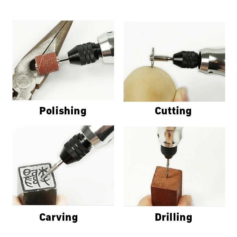 

1 Set Cordless Drill Bit Tool Dremel Mini Drill New Mini Electric Drill Power Tools Engraver Electric Pen Diy Cutting