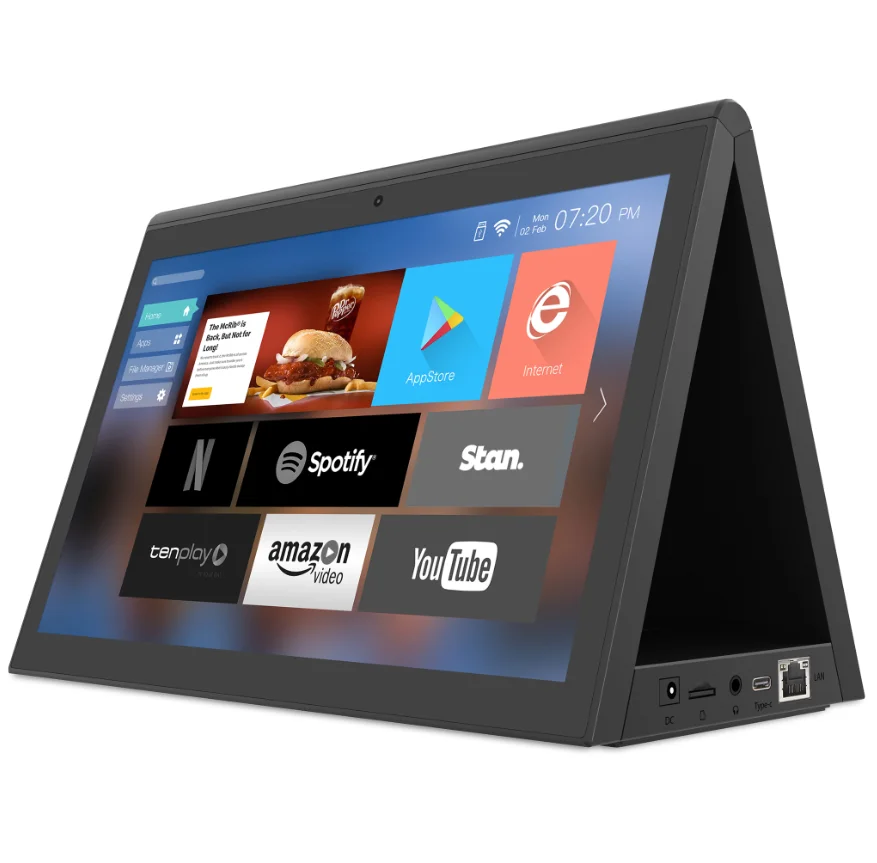 

10,1 дюймовый двойной дисплей, цифровой информационный планшет RK3288 Android 8,1, портативный планшетный компьютер для офиса, встреч, торгового цент...