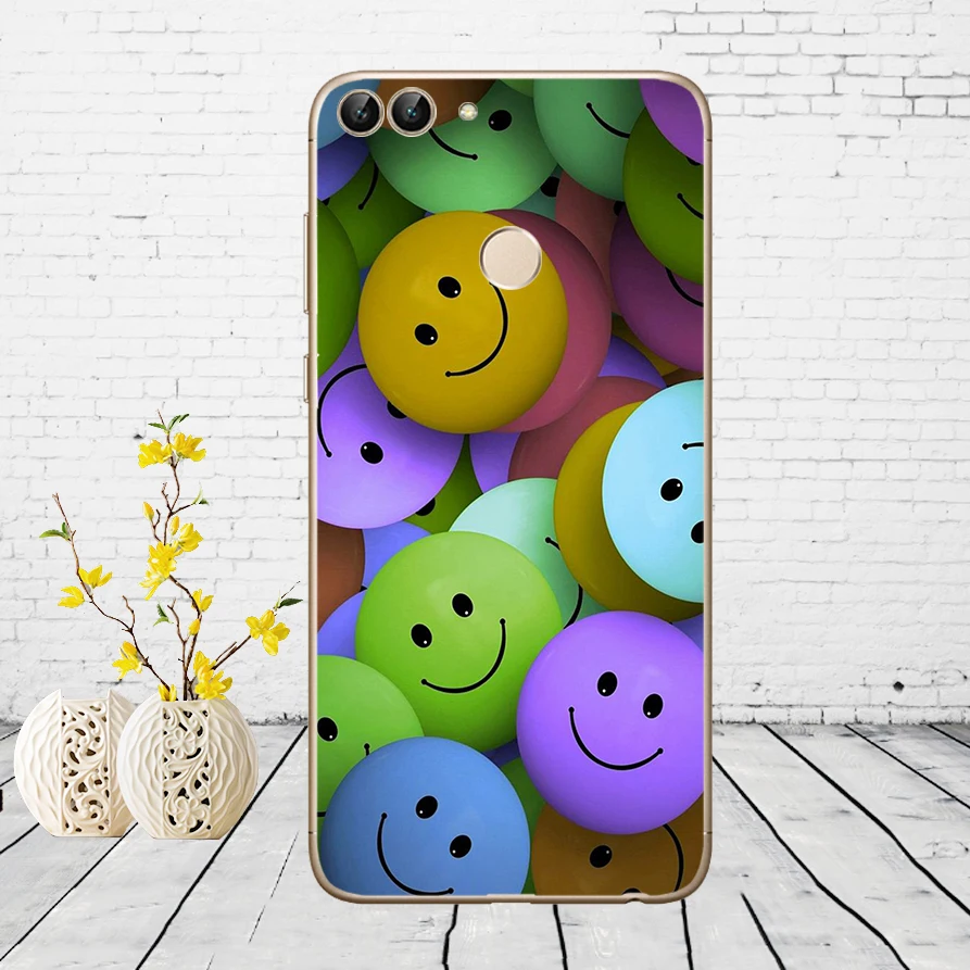 H55 Huawei P Smart Case TPU Мягкий силиконовый прозрачный чехол для телефона huawei P Smart Cover FIG-LX1 Enjoy 7S Чехол - Цвет: H55