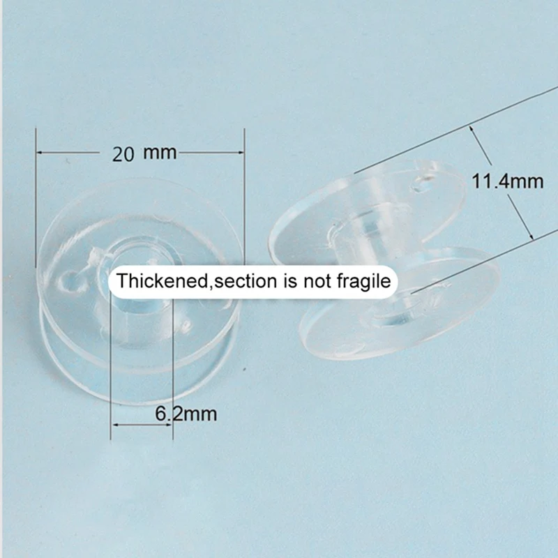 

10/20/30/50pcs Universal Empty Bobbin Plastic Transparent Empty Spool Bobbin for Household Sewing Machine Assceesories Tools