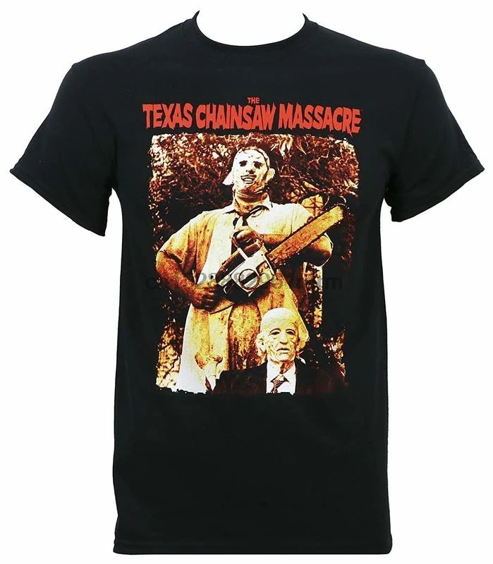 

Clothing Texas Chainsaw Massacre Mens Leatherface and Grandpa T Shirt Oversized T-shirt For Men