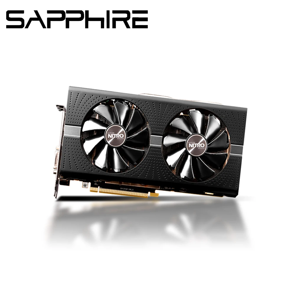 Сапфировая графическая карта rx580 2048sp 8g OC radeon GDDR5 256bit 14nm amd 8000MHz 1306MHz DirectX 12 2048 единиц