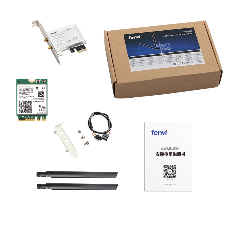 Настольный WiFi 6E Intel AX210 PCIe адаптер Bluetooth 5 2 2400 Мбит/с 802.11ax AX210NGW MU MIMO 4G/5 ГГц 6 карт Windows