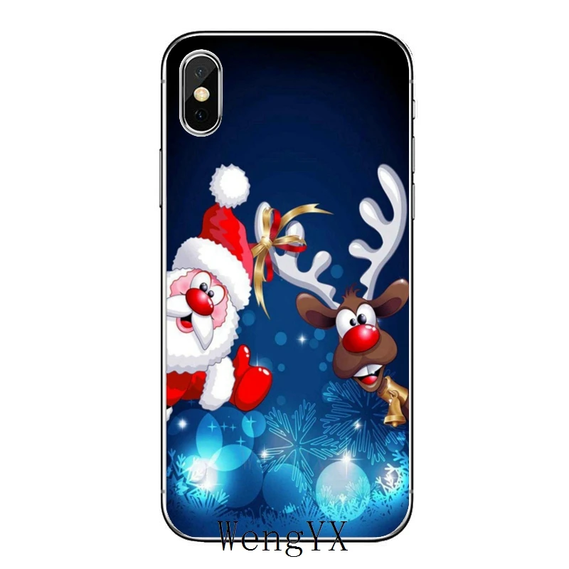 Милый Рождественский олень мягкий чехол для телефона Samsung Galaxy A71 A70 A60 A51 A50 A41 A40 A31 A30